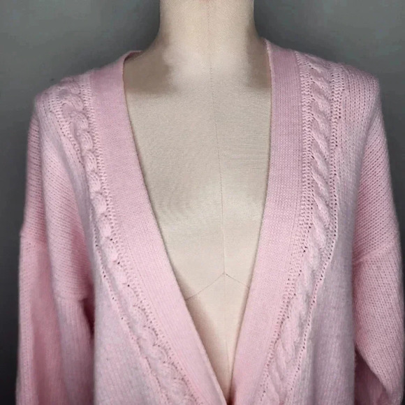 Vintage Venezia Womens Light Pink Cardigan Size 2X - Picture 3 of 8